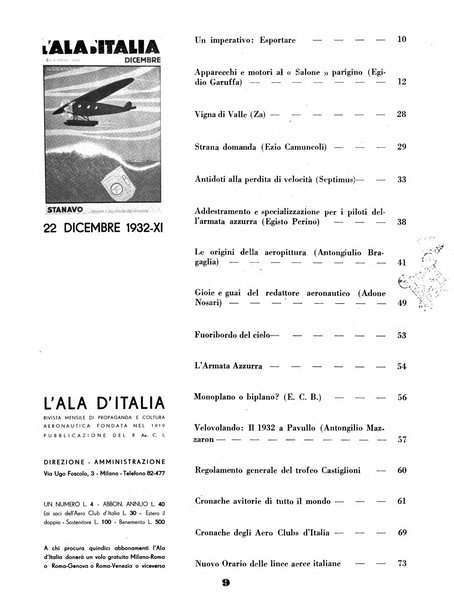 L'ala d'Italia rivista mensile di aeronautica