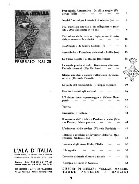 L'ala d'Italia rivista mensile di aeronautica