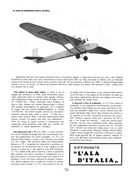 L'ala d'Italia rivista mensile di aeronautica