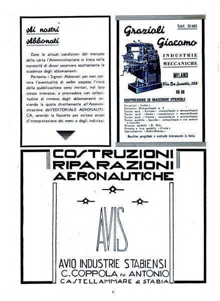 L'ala d'Italia rivista mensile di aeronautica