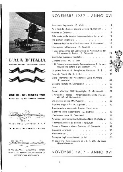 L'ala d'Italia rivista mensile di aeronautica