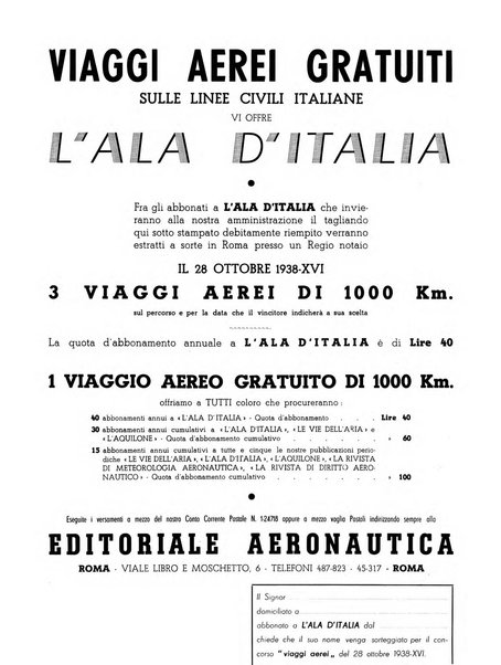 L'ala d'Italia rivista mensile di aeronautica