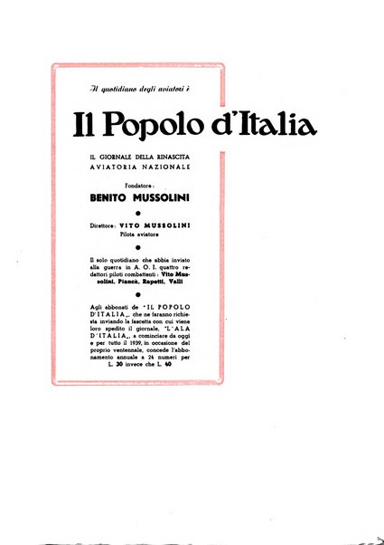 L'ala d'Italia rivista mensile di aeronautica