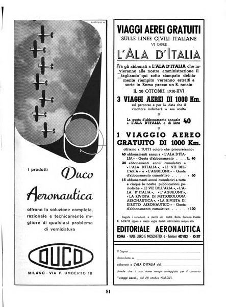 L'ala d'Italia rivista mensile di aeronautica