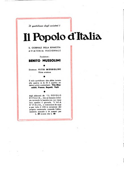 L'ala d'Italia rivista mensile di aeronautica