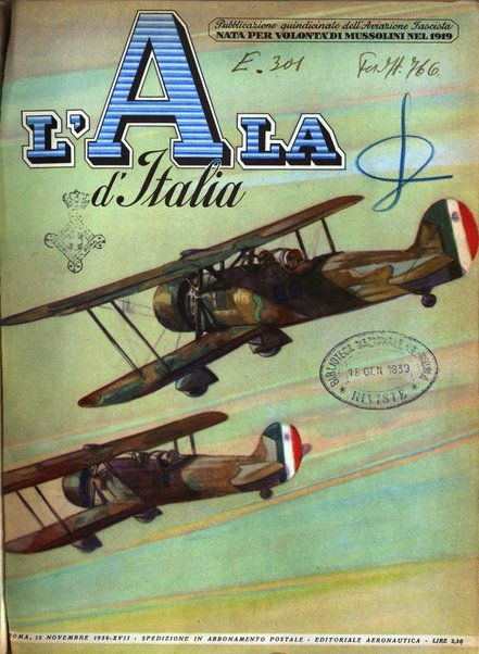 L'ala d'Italia rivista mensile di aeronautica