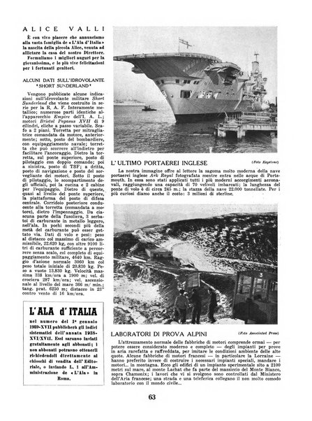 L'ala d'Italia rivista mensile di aeronautica