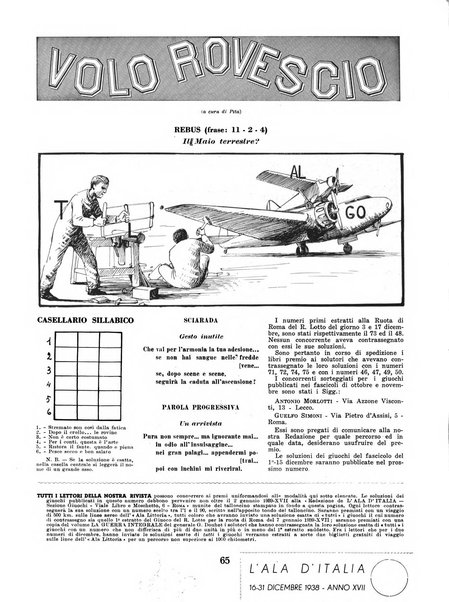 L'ala d'Italia rivista mensile di aeronautica