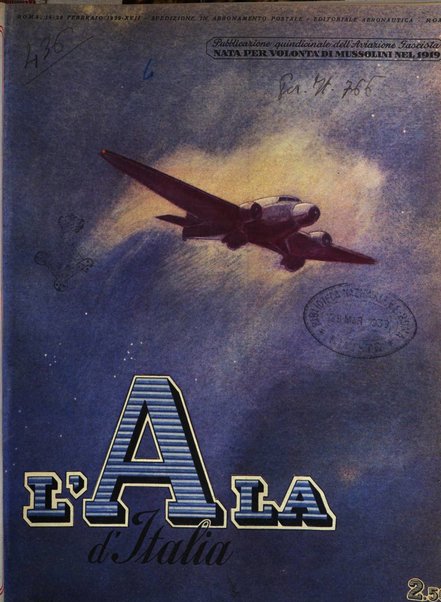 L'ala d'Italia rivista mensile di aeronautica