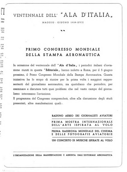 L'ala d'Italia rivista mensile di aeronautica