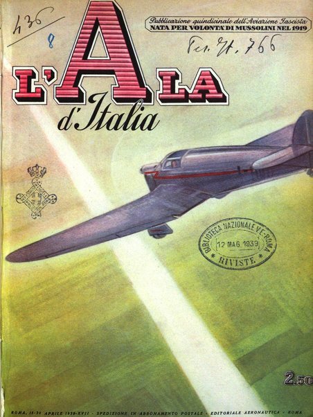 L'ala d'Italia rivista mensile di aeronautica