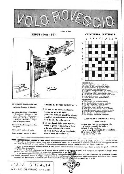 L'ala d'Italia rivista mensile di aeronautica