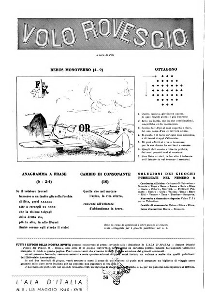 L'ala d'Italia rivista mensile di aeronautica