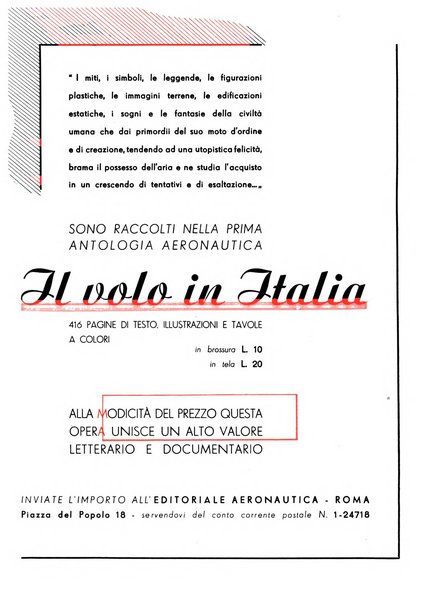 L'ala d'Italia rivista mensile di aeronautica