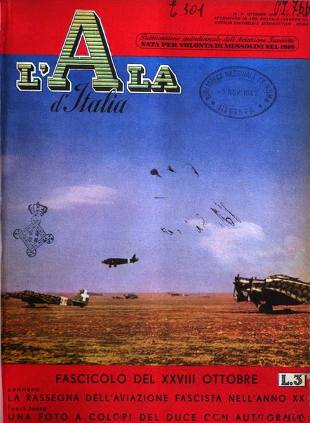 L'ala d'Italia rivista mensile di aeronautica