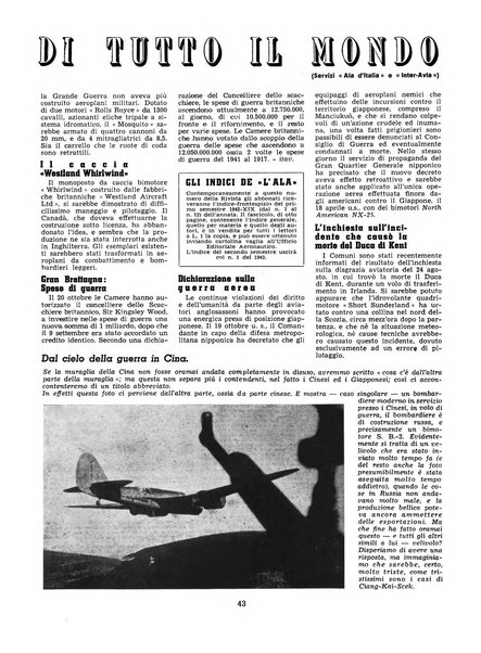 L'ala d'Italia rivista mensile di aeronautica