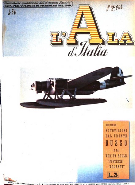 L'ala d'Italia rivista mensile di aeronautica