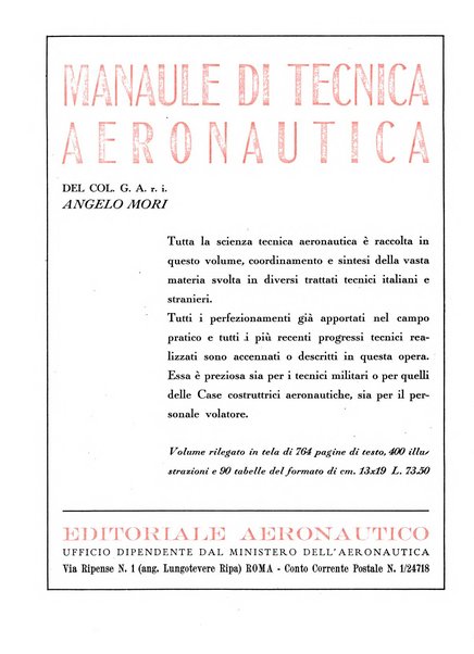 L'ala d'Italia rivista mensile di aeronautica