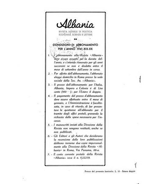 Albania rivista mensile di politica, economia, scienze e lettere