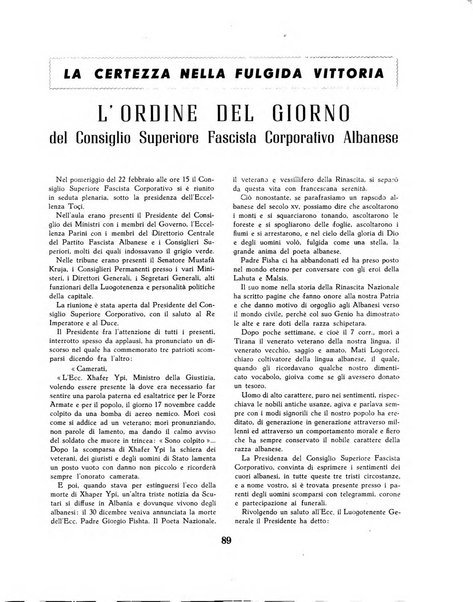 Albania rivista mensile di politica, economia, scienze e lettere