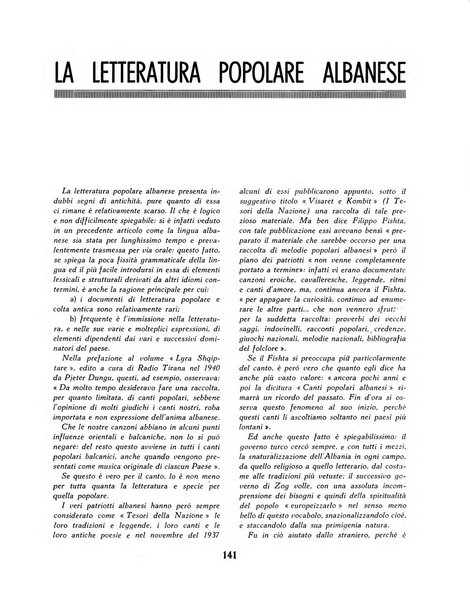 Albania rivista mensile di politica, economia, scienze e lettere