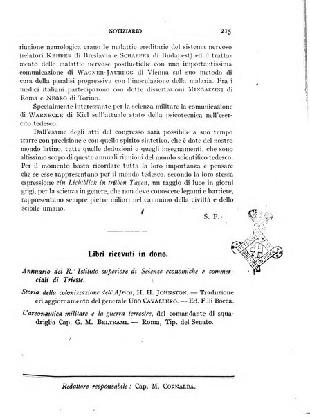 Alere flammam bollettino del Gabinetto di cultura della scuola di guerra