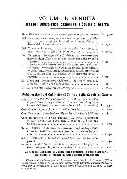 Alere flammam bollettino del Gabinetto di cultura della scuola di guerra