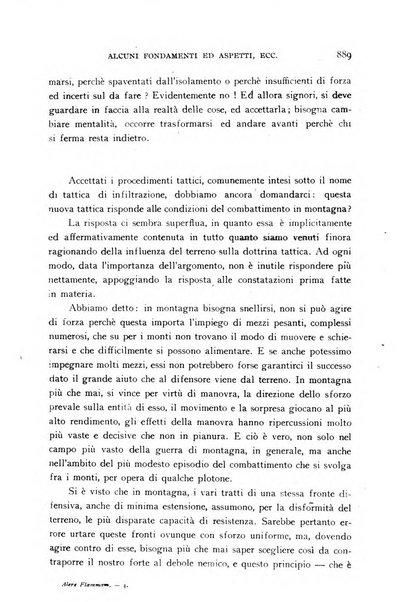 Alere flammam bollettino del Gabinetto di cultura della scuola di guerra