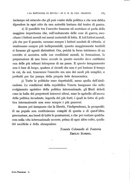 Alere flammam bollettino del Gabinetto di cultura della scuola di guerra