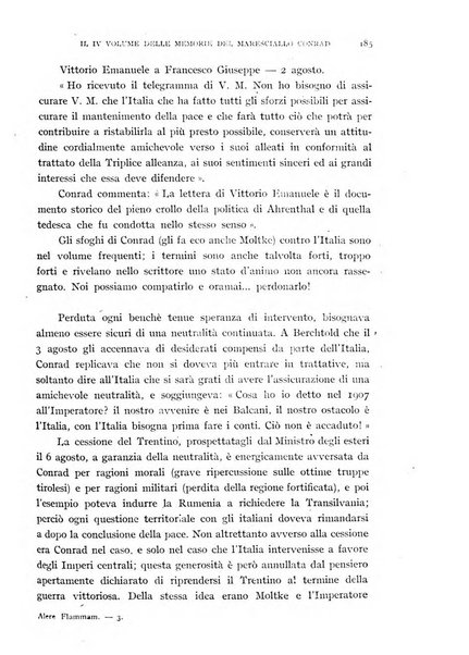 Alere flammam bollettino del Gabinetto di cultura della scuola di guerra