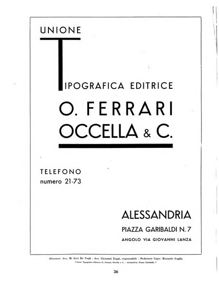 Alexandria rivista mensile della Provincia