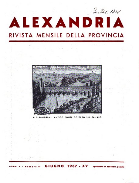 Alexandria rivista mensile della Provincia