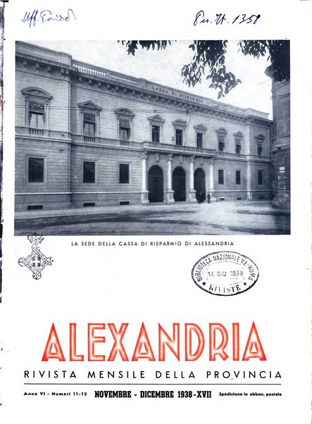 Alexandria rivista mensile della Provincia