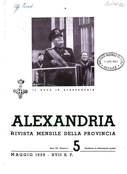 Alexandria rivista mensile della Provincia