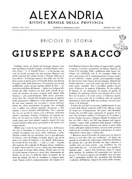 Alexandria rivista mensile della Provincia