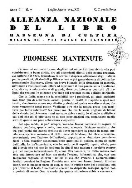 Alleanza nazionale del libro rassegna di cultura