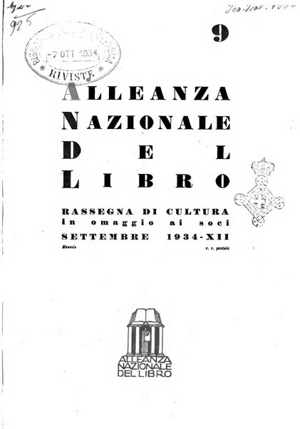 Alleanza nazionale del libro rassegna di cultura