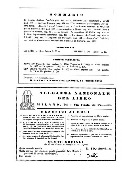 Alleanza nazionale del libro rassegna di cultura