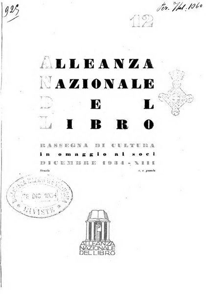 Alleanza nazionale del libro rassegna di cultura