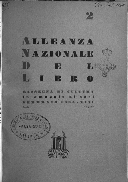 Alleanza nazionale del libro rassegna di cultura