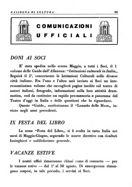 Alleanza nazionale del libro rassegna di cultura