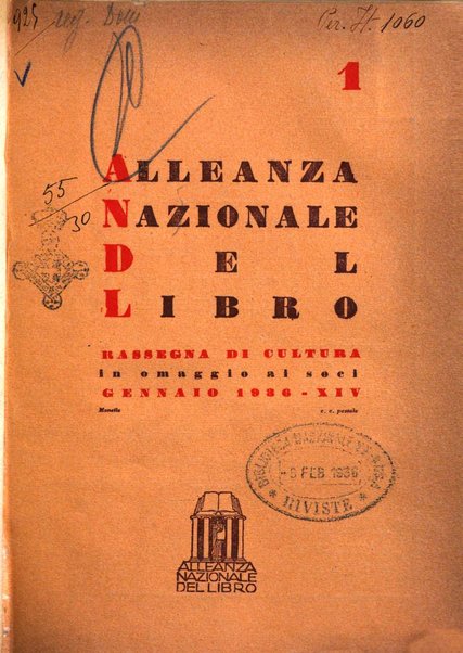 Alleanza nazionale del libro rassegna di cultura