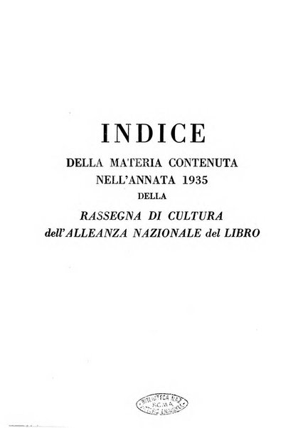 Alleanza nazionale del libro rassegna di cultura