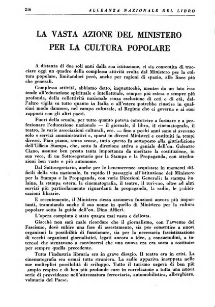 Alleanza nazionale del libro rassegna di cultura