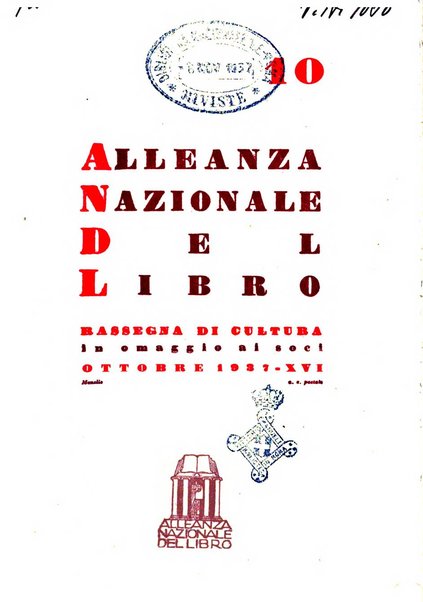 Alleanza nazionale del libro rassegna di cultura