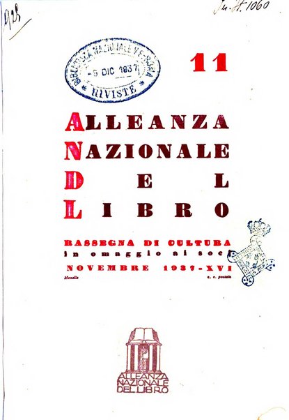 Alleanza nazionale del libro rassegna di cultura