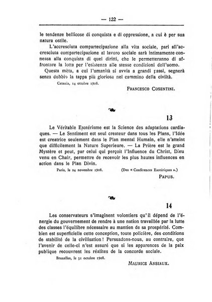 Almanacco del Coenobium confessioni e professioni di fede