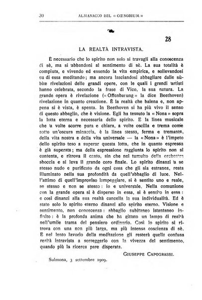 Almanacco del Coenobium confessioni e professioni di fede