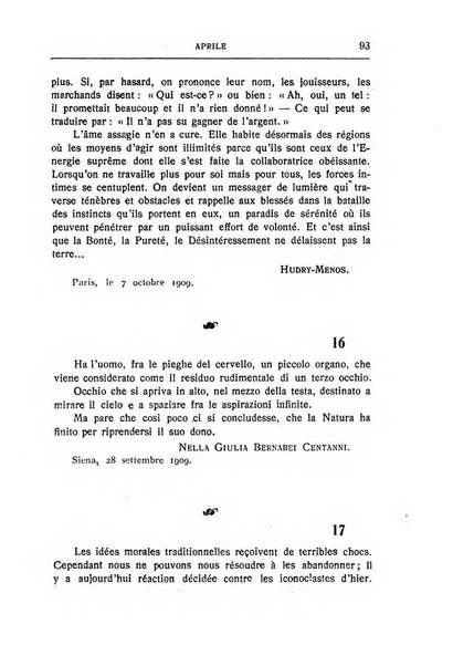 Almanacco del Coenobium confessioni e professioni di fede