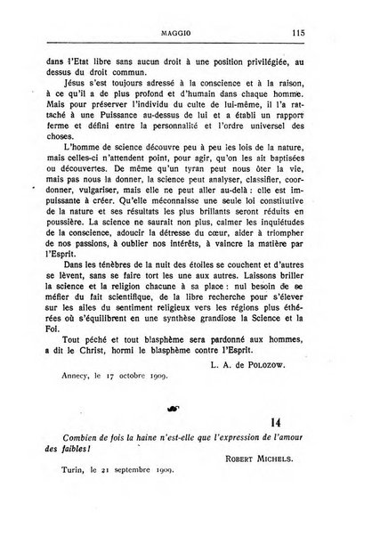 Almanacco del Coenobium confessioni e professioni di fede